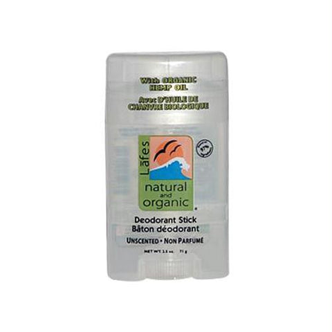 Lafes Natural and Organic Deodorant Stick Unscented - 2.5 oz