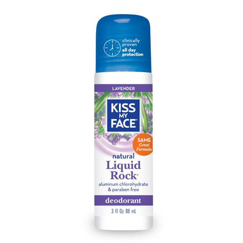 Kiss My Face Deodorant Liquid Rock Roll-On Lavender - 3 fl oz