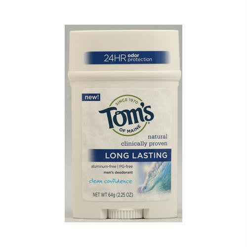 Toms of Maine Mens Deodorant Clean Confidence - 2.25 oz - Case of 6