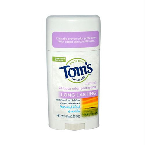 Toms of Maine Natural Womens Deodorant - Beautiful Earth - Case of 6 - 2.25 oz