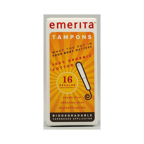 Emerita Organic Cotton Tampons Regular - 16 Tampons