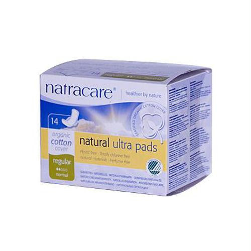 Natracare Natural Ultra Pads Organic Cotton Cover - Regular - 14 Pack