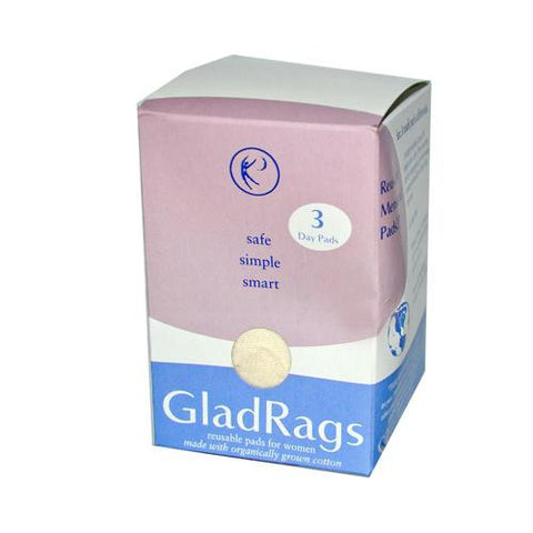 Gladrags Organic Undyed Day Pads - 3 Pack