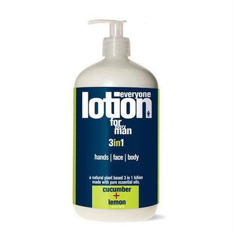 EO Products Everyone Lotion - Men Cucumber and Lemon - 32 oz