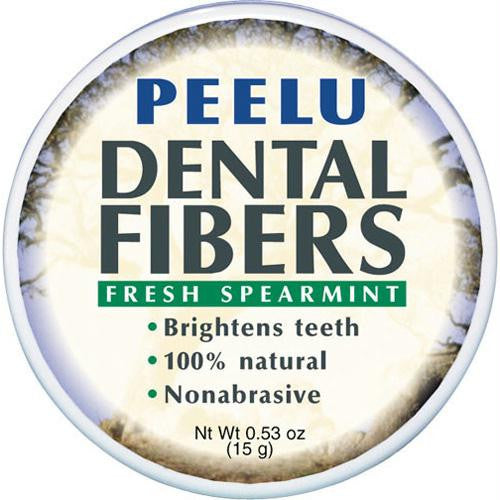 Peelu Dental Fibers Tooth Powder - Spearmint - .53 oz