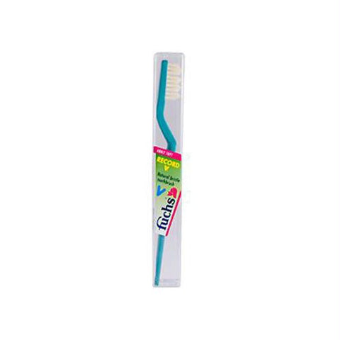 Fuchs Record V Adult Soft Natural Bristle Toothbrush - 1 Toothbrush - Case of 10