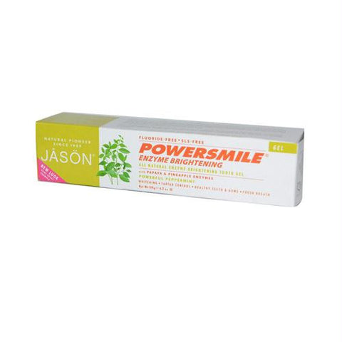 Jason PowerSmile Enzyme Brightening Gel Natural Toothpaste - 4.2 oz