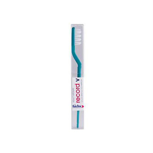 Fuchs Adult Medium Record V Nylon Bristle Toothbrush - 1 Toothbrush - Case of 10