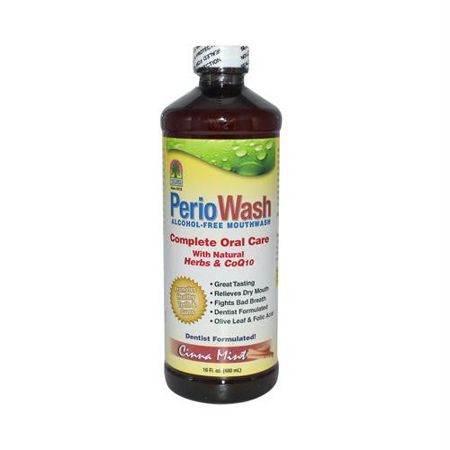 Natures Answer PerioWash Mouthwash Alcohol-Free Cinna Mint - 16 fl oz