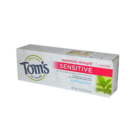 Toms of Maine Sensitive Toothpaste Soothing Mint - 4 oz - Case of 6