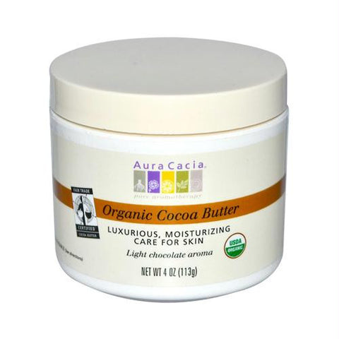 Aura Cacia Organic Cocoa Butter - 4 oz