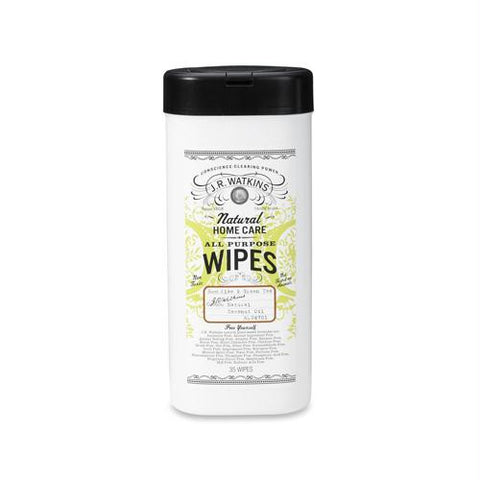 J.R. Watkins All-Purpose Wipes Aloe And Green Tea - 35 Wipes