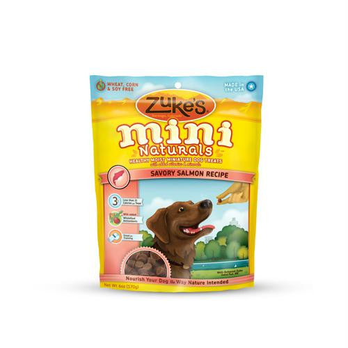 Zukes Mini Naturals Dog Treats Salmon - 16 oz