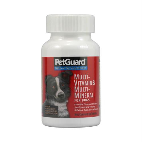 PetGuard Multi-Vitamin and Multi-Mineral For Dogs - 50 Tablets