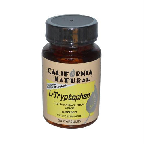 California Natural L-Tryptophan - 500 mg - 30 Capsules