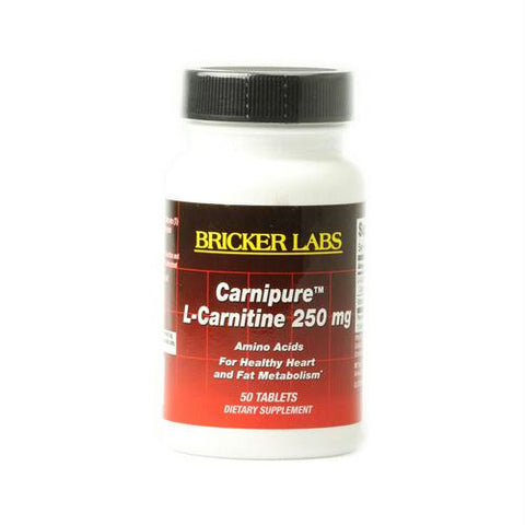 Bricker Labs Carnipure L-Carnitine - 250 mg - 50 Tablets