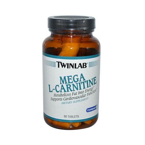 Twinlab Mega L-Carnitine - 500 mg - 90 Tablets