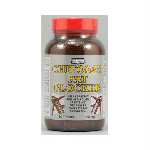 Only Natural Chitosan Fat Blocker - 1075 mg - 90 Tablets