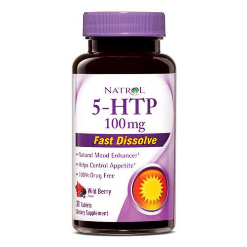 Natrol 5 HTP HFF Fast Dissolve - 50 mg - 30 Tablets