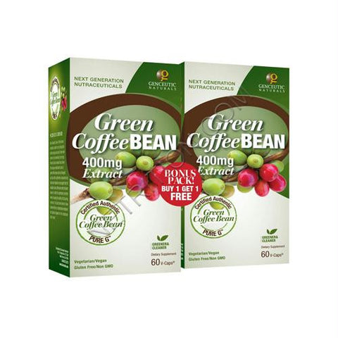 Genceutic Naturals Green Coffee Bean - 400 mg - 60 Vcaps - 2 ct