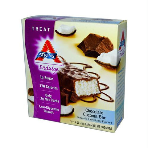 Atkins Endulge Chocolate Coconut Bar - 5-1.4 oz