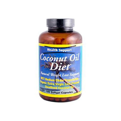 Health Support Coconut Oil Diet - 180 Softgel Capsules