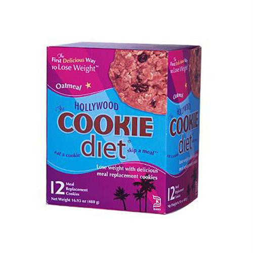 Hollywood Diet Miracle Products Hollywood Cookie Diet Meal Replacement Cookie Oatmeal - 12 Cookies