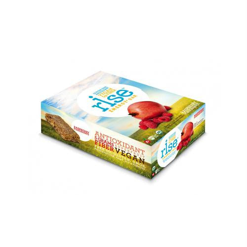 Rise Bar Energy Bar - Organic Raspberry Pomegranate - Case of 12 - 1.6 oz