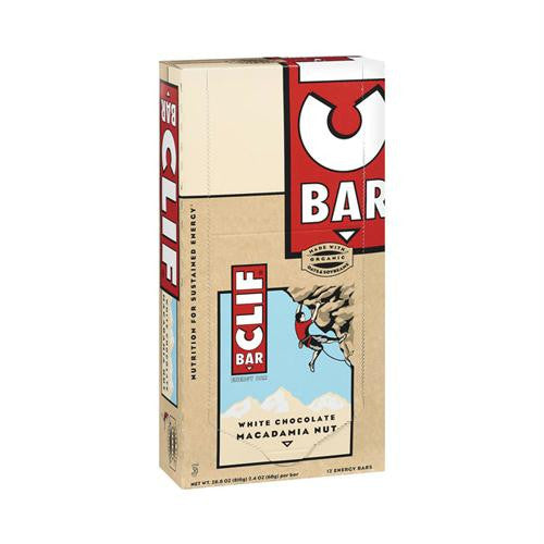 Clif Bar - Organic White Chocolate Macadamia Nut - Case of 12 - 2.4 oz