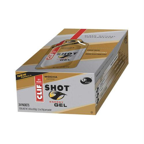 Clif Bar Clif Shot - Organic Mocha - Case of 24 - 1.2 oz