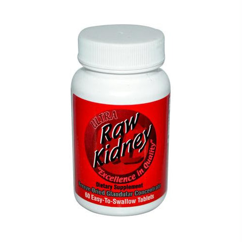 Ultra Glandulars Raw Kidney - 200 mg - 60 Tablets