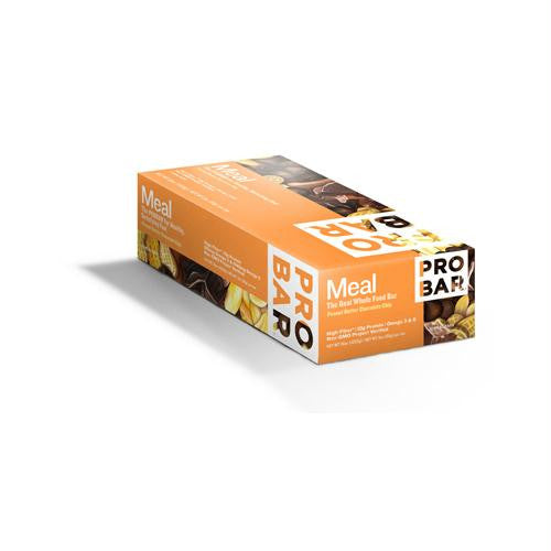 Probar Organic Peanut Butter Chocolate Chip Bar - Case of 12 - 3 oz