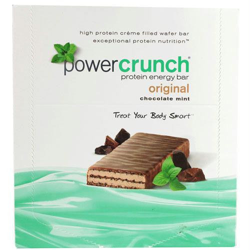 Power Crunch Protein Bars - Chocolate Mint Original - 40 grm - Case of 12