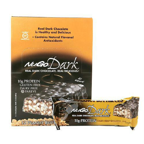 NuGo Nutrition Bar - Dark Peanut Butter Cup - 1.76 oz - Case of 12