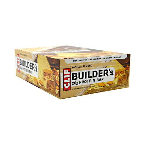 Clif Bar Builder Bar - Vanilla Almond - Case of 12 - 2.4 oz