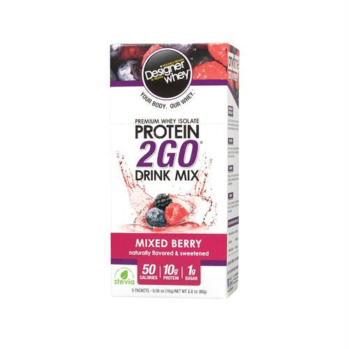 Designer Whey Protein To Go Packets - Berry - 5 Packets