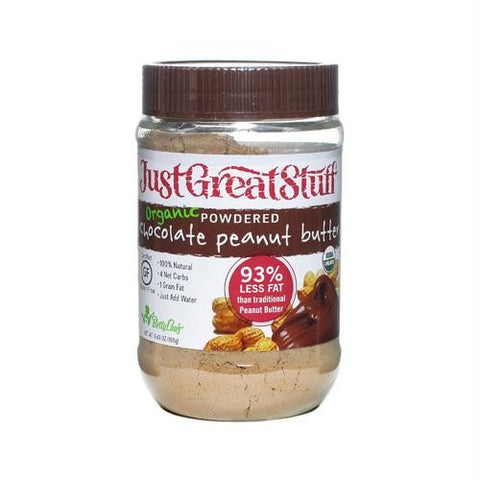 Just Great Stuff Powdered Chocolate Peanut Butter - Case of 12 - 6.43 oz