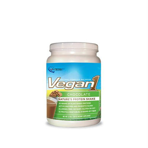 Nutrition53 Vegan1 Shake - Chocolate - Gluten Free - 1.5 lbs