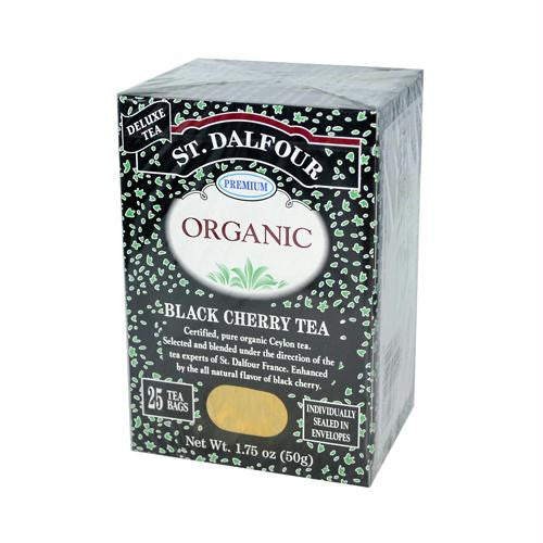 St Dalfour Organic Black Cherry Tea - 25 Tea Bags