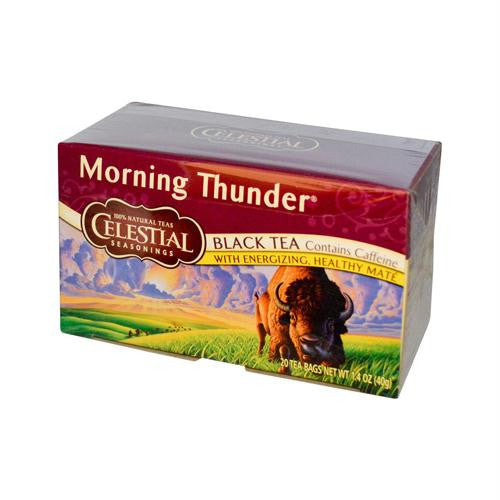 Celestial Seasonings Morning Thunder - 20 Tea Bags - Case of 6