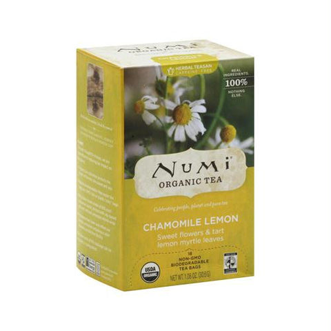 Numi Tea Herbal Tea - Chamomile Lemon - Caffeine Free - 18 Bags