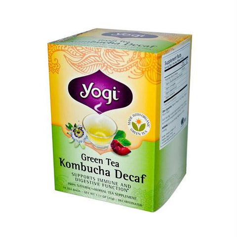 Yogi Tea Green Tea Kombucha - Decaf - 16 Tea Bags