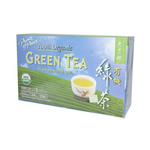 Prince of Peace Organic Green Tea - 100 Tea Bags