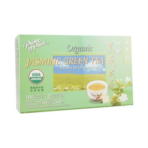 Prince of Peace Organic Green Tea Jasmine - 100 Tea Bags