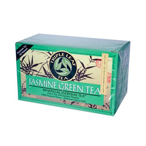 Triple Leaf Tea Jasmine Green Tea - 20 Tea Bags - Case of 6