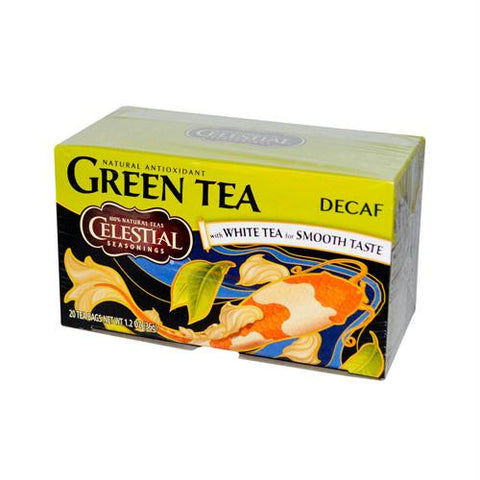 Celestial Seasonings Green Tea Caffeine Free - 20 Tea Bags - Case of 6