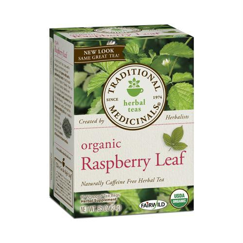 Traditional Medicinals Organic Raspberry Leaf Herbal Tea - Caffeine Free - 16 Bags