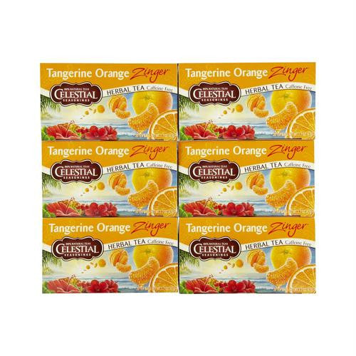 Celestial Seasonings Herbal Tea - Caffeine Free - Tangerine Orange Zinger - 20 Bags