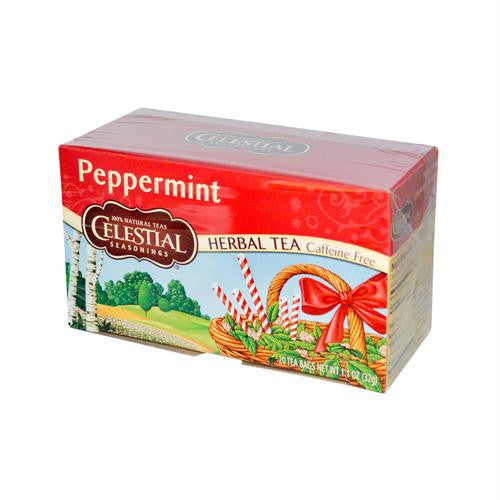 Celestial Seasonings Herb Tea Peppermint - 20 Tea Bags - Case of 6