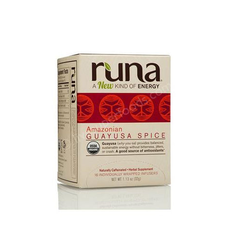 Runa Tea Organic Cinnamon Lemongrass Guayusa Tea - Case of 6 - 16 Bags